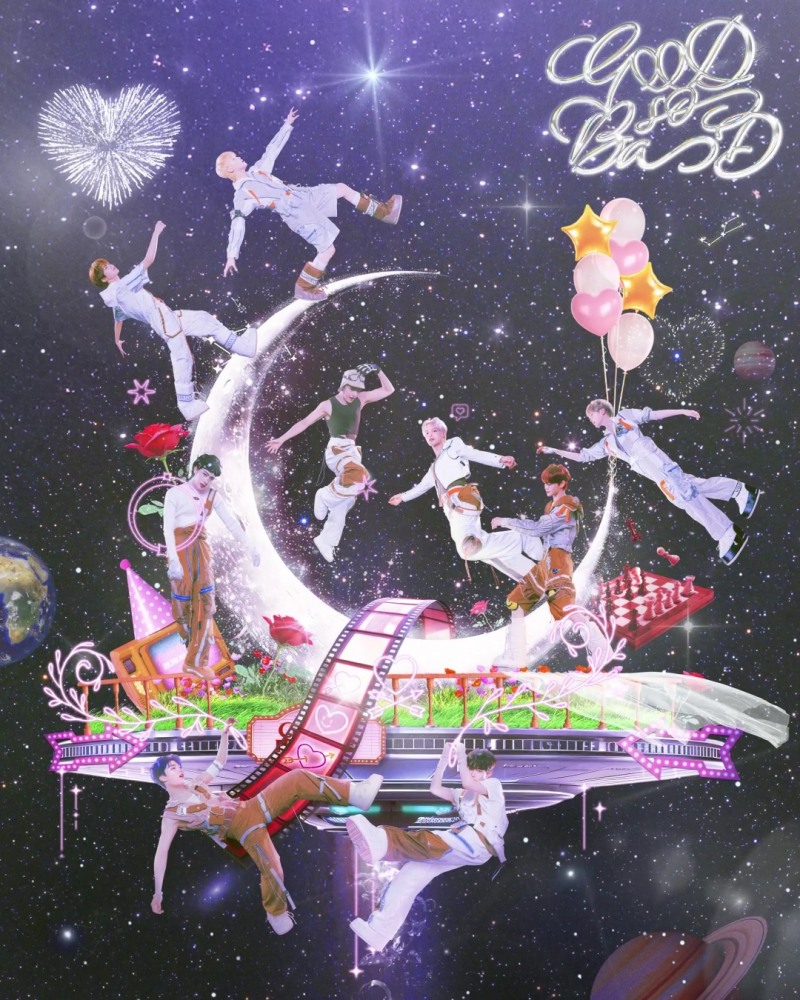 제로베이스원, 미니 4집 타이틀곡 '굿 소 배드' 세 번째 포스터 공개…키치한 우주 정거장 '기대감 고조'