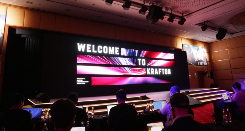 크래프톤 '게임스컴 2024' 미디어 쇼케이스 현장.
