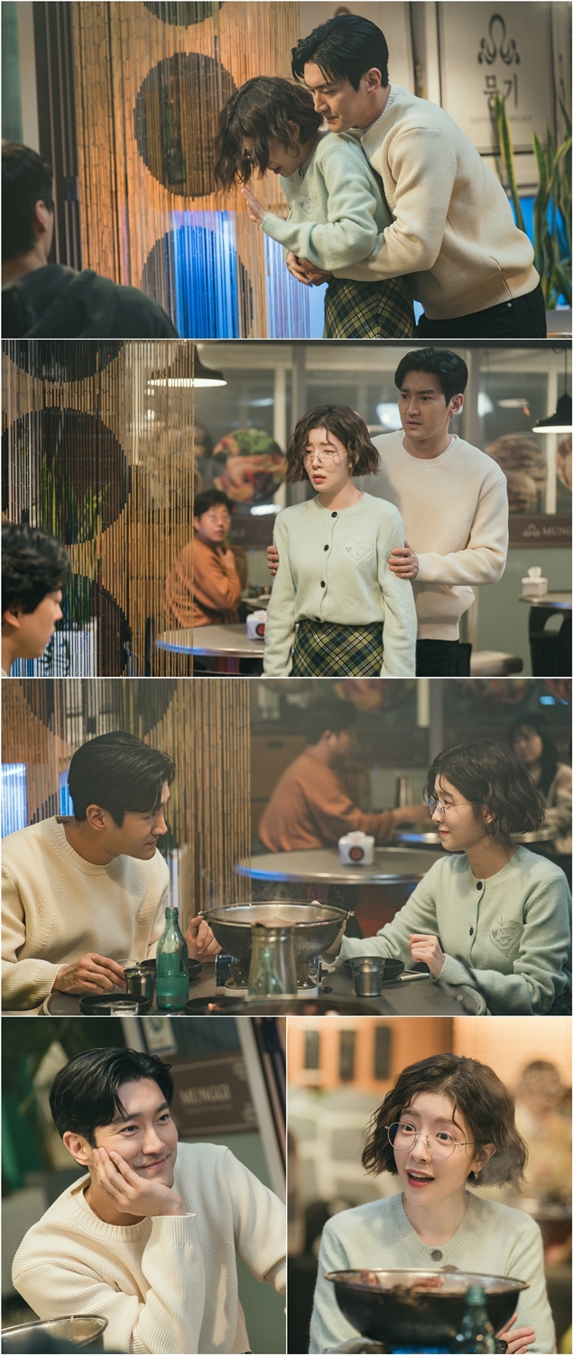 ‘DNA 러버’ 최시원X정인선, 어색만발 대 반전 백허그 투 샷 포착
