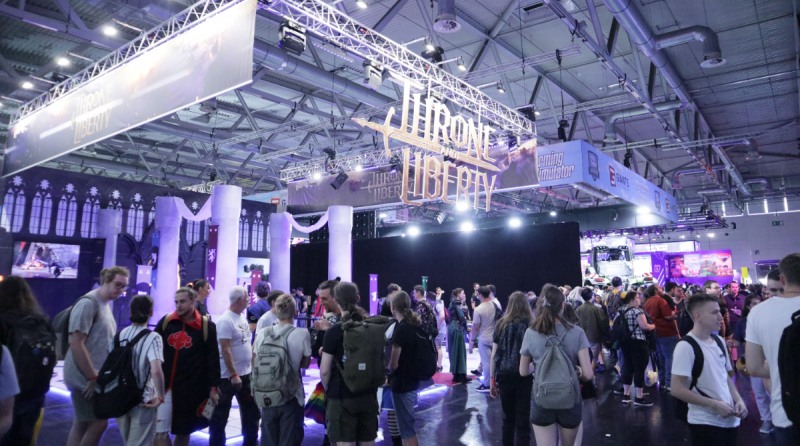 '게임스컴 2024' 엔씨소프트 '쓰론 앤 리버티' 부스.