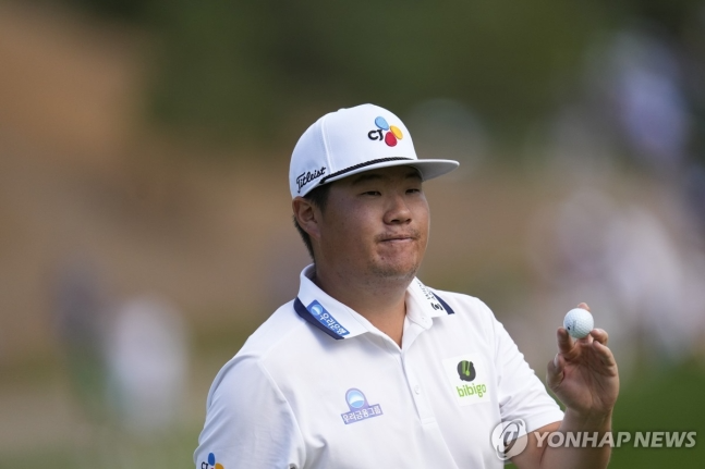 임성재의 2라운드 경기 모습