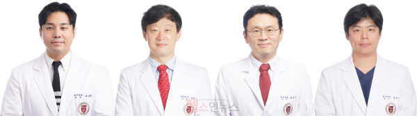 (좌측부터)고려대 구로병원 심장혈관흉부외과 이준희·김현구 교수, 안산병원 황진욱 교수, 안암병원 정재호 교수 (고려대학교 의료원 제공)