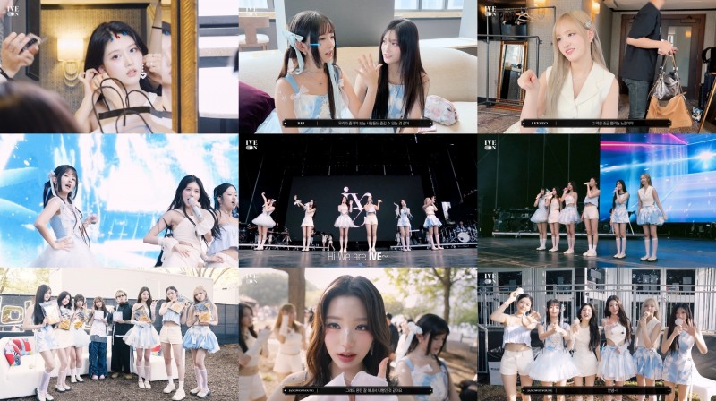 아이브, 美 ‘롤라팔루자 시카고’ 비하인드 공개…열정에 새까매진 무릎 눈길