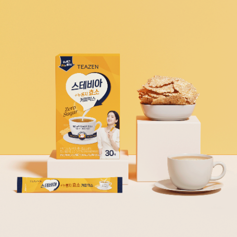티젠, 신제품 ‘스테비아 누룽지효소 커피믹스’ 출시