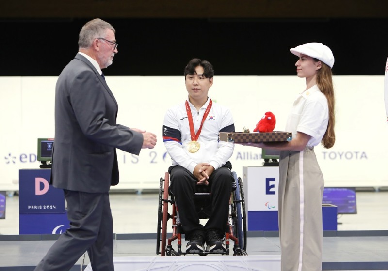 사진=금메달을 획득한 조정두 선수(BDH 파라스) (출처: KPC)