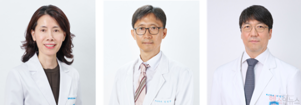 (왼쪽부터) 원자력병원 혈액종양내과 강혜진 과장, 핵의학과 임일한·이인기 과장 (한국원자력의학원 제공)