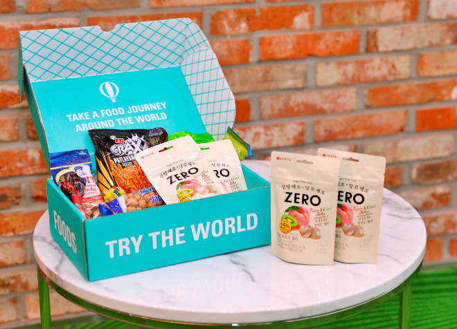 롯데웰푸드 ‘ZERO(제로)’, 美 스낵 구독 서비스 입점 연출컷