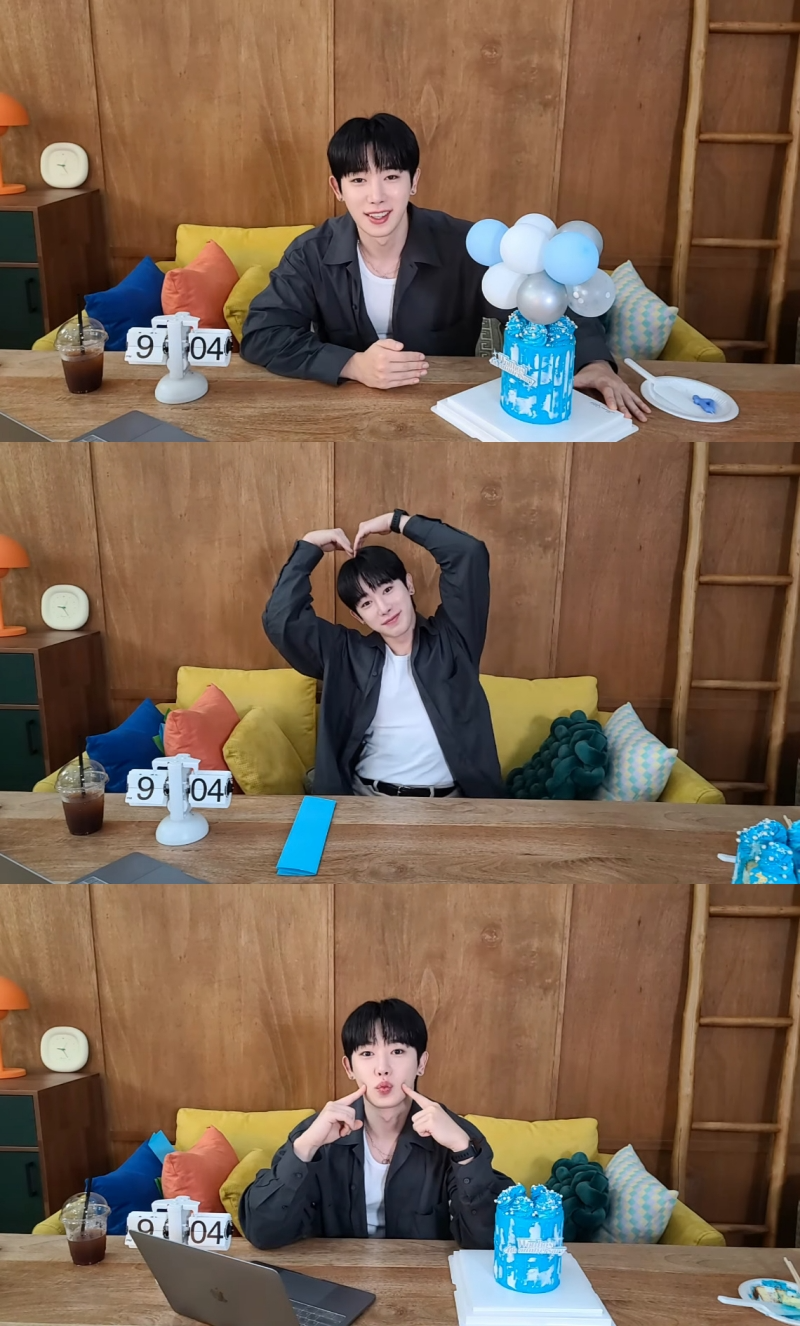 '소집해제' 원호, 데뷔 4주년 기념 라이브 성료…축하 케이크→Q&A 코너까지 '팬 사랑 가득' 소통왕