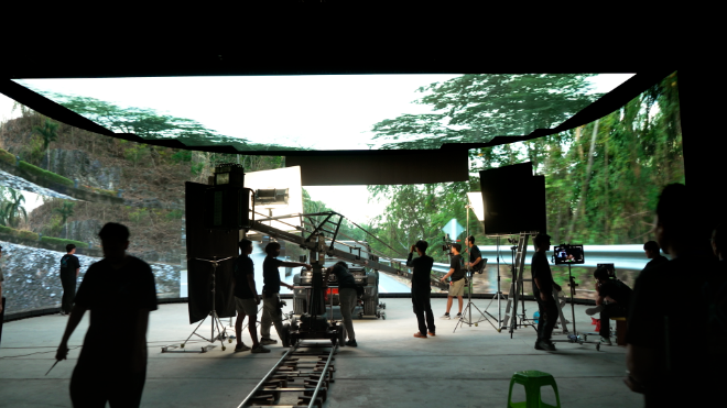태국 현지에 구축한 칸타나(Kantana) 버추얼 프로덕션 스튜디오./사진=덱스터스튜디오 제공
