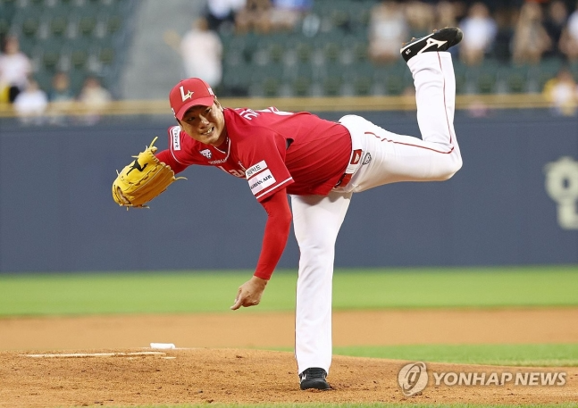 역투하는 SSG 선발 김광현