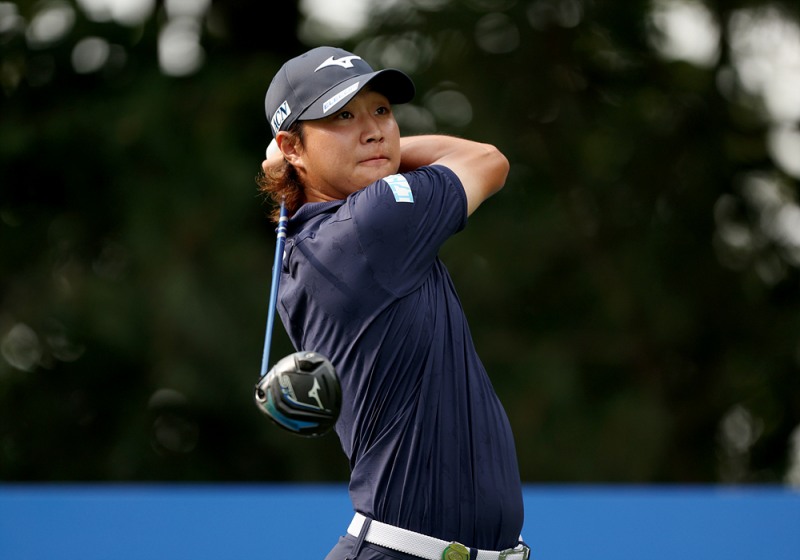 히라타 겐세이 2번홀 드라이버 티샷 사진=신한금융그룹제공