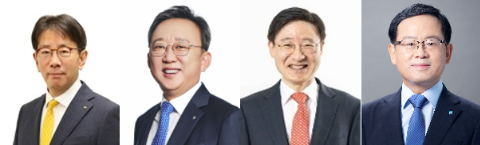 (사진 왼쪽부터)이재근 KB국민은행장, 정상혁 신한은행장, 이승열 하나은행장, 조병규 우리은행장 / 사진=각사 제공