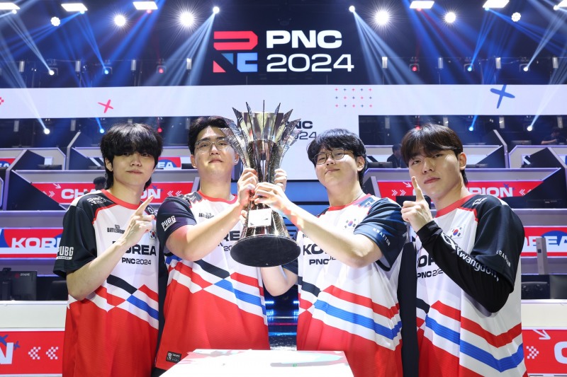 PNC 2024서 우승한 한국 대표팀(사진=크레프톤).
