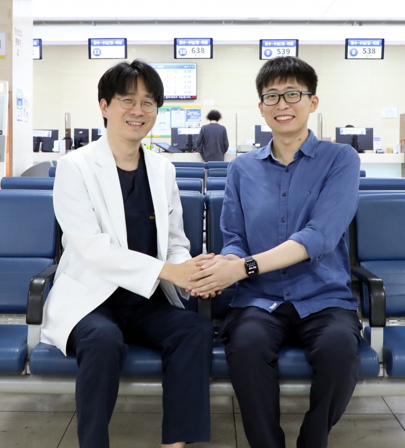 낙뢰맞은 교사 인터뷰 (사진제공 = 전남대병원)