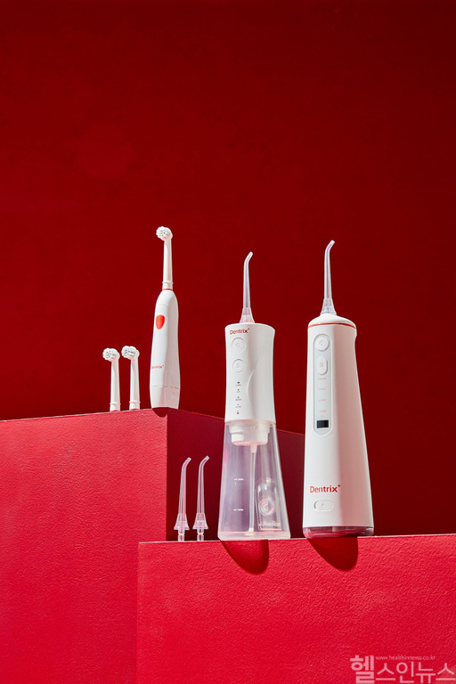 (왼쪽부터) 덴트릭스 소닉스핀, 덴트릭스 소닉펄스 마사지 샷, 덴트릭스 소닉펄스 컨트롤 샷 (동국제약 제공)