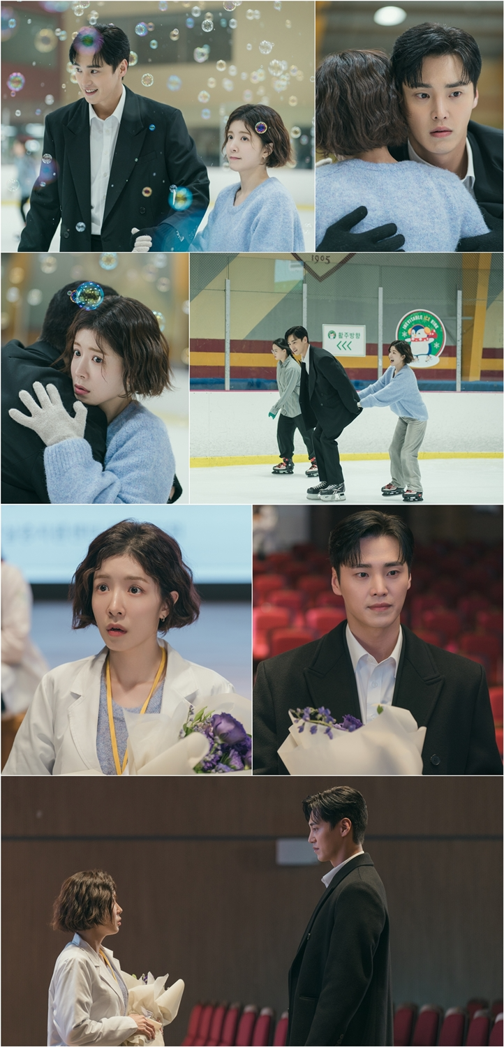 ‘DNA 러버’ 정인선X이태환, 꽃다발 프러포즈 아이스링크 허그 현장