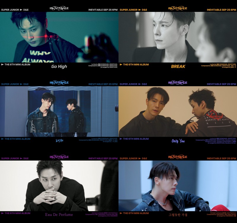 슈퍼주니어-D&E, 미니 6집 하이라이트 메들리 공개…새로운 변신 예고