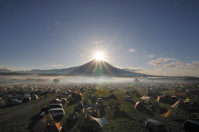 ‘후모톳바라’ 캠핑장에서 바라본 ‘다이아몬드 후지’ 이미지 ⓒ인터파크 투어
