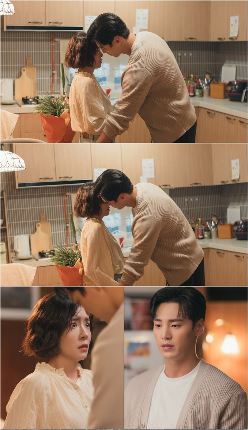 ‘DNA 러버’ 정인선X이태환, ‘남사동(남자사람동생)’의 박력 첫 키스 초읽기 현장