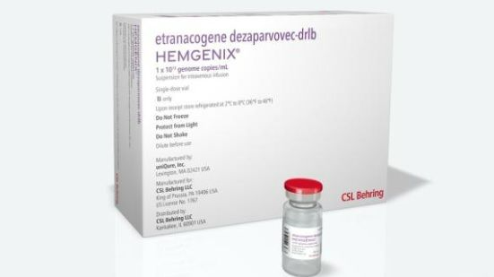 B형 혈우병 치료제 '헴제닉스' (CSL베링 홈페이지 캡쳐)