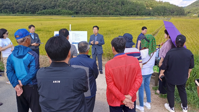 대구경북신공항 예정지 견학. ⓒ 광주시