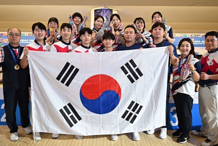 구미시청 볼링팀 백승자·정정윤 선수, 아시아볼링선수권대회 금메달
