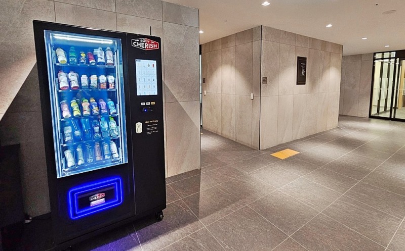 안산푸르지오브리파크 아파트 커뮤니티센터에 서비스중인 바디체리쉬 자판기제품(사진제공=바디체리쉬)