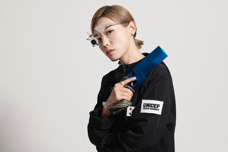 2024 파리 올림픽 사격 은메달리스트 김예지 선수 ‘유니세프 팀’ 캠페인 재능기부 참여 및 기금 전달