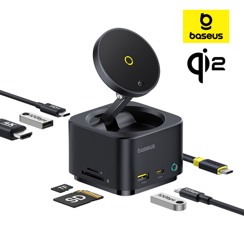 베이스어스 MagPro 2 맥세이프 Qi2 무선 충전 멀티 USB 허브 글로벌 첫 런칭 사전 예약 진행