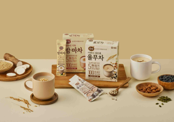 샘표 순작 ‘아몬드·검은콩 율무차’ ‘통현미 가득 밤·마차’ 출시
