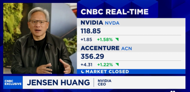 (상보) 젠슨 황 "블랙웰 칩 수요 미쳤다"...엔비디아 3.4% 급등 마감