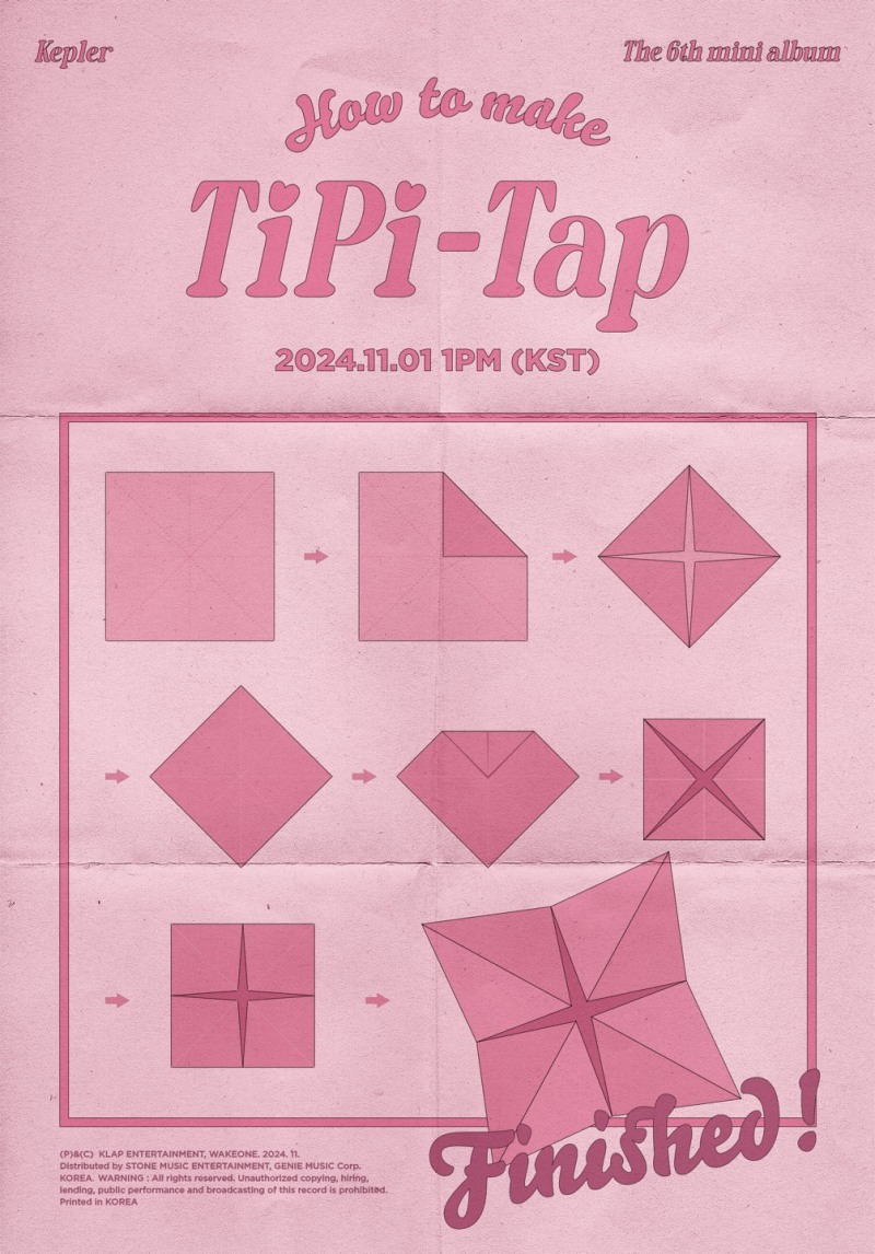 케플러(Kep1er), 미니 6집 앨범명 ‘TIPI-TAP’ 확정…커밍순 이미지 공개