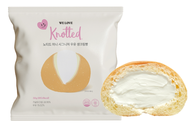 노티드 미니 시그니처 우유 생크림빵 사진.ⓒCJ프레시웨이