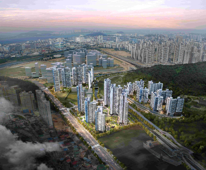 래미안 송도역 센트리폴 전체 조감도. ⓒ 삼성물산