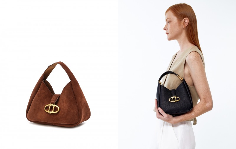 아떼 바네사브루노의 스웨이드 레더 호보백과 슈렁큰 레더 크로스백 (LF 제공)