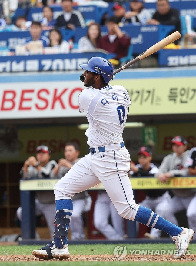 삼성 디아즈, 투런포 '쾅'