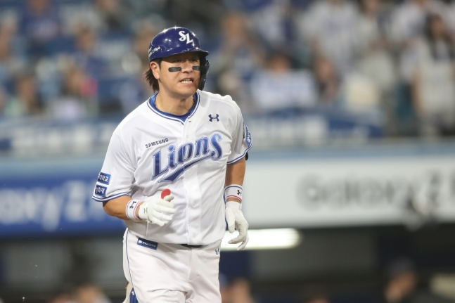 생애 첫 한국시리즈 진출을 노리는 삼성 강민호