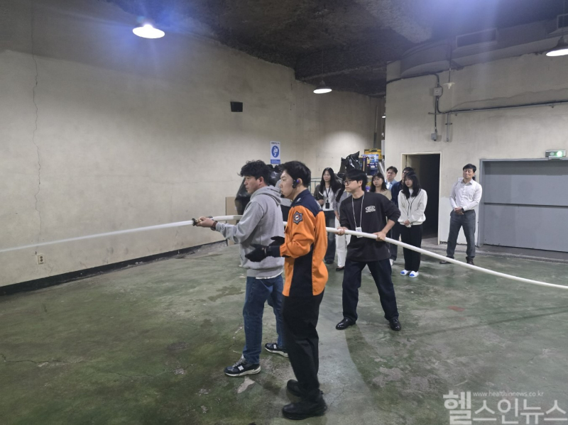 유영제약 서울사무소 2차 소방안전교육 실시 모습 (유영제약 제공)