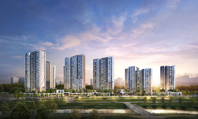 e편한세상 내포 퍼스트드림 투시도. ⓒ DL이앤씨