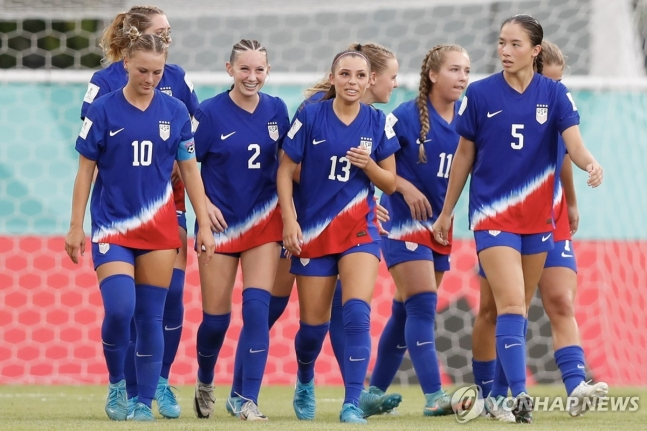 '최하위·무승 탈락' 고배...한국 U-17 여자축구, 미국에 0-5 완패