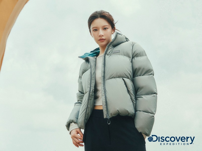 올튼 퍼텍스 숏패딩 그린 올리브 컬러 (디스커버리 제공)