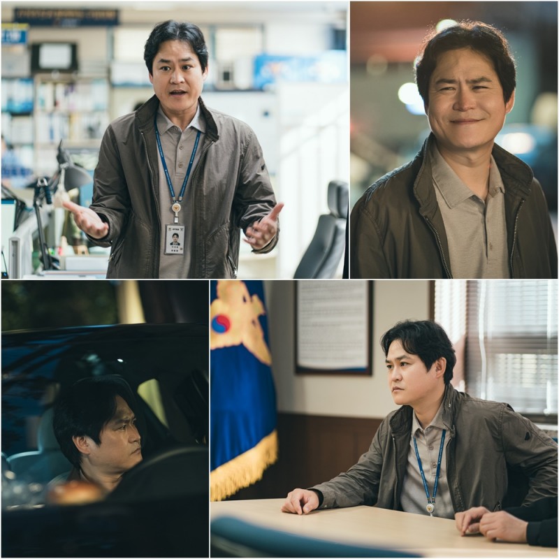 ‘열혈사제2’ 김성균, 낮에는 워라벨 팀장 VS 밤에는 정의의 용사…찰나에 포착된 매서운 눈빛