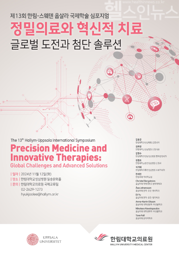 제13회 한림-웁살라 국제학술 심포지엄 포스터 (한림대학교의료원 제공)