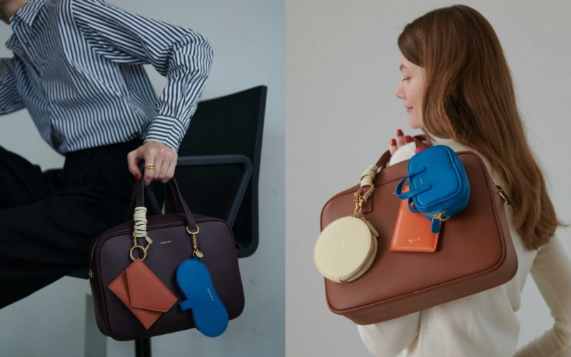 CJ온스타일에서 론칭한 ‘피브레노’ 가방과 키링을 매칭한 ‘백꾸’ 이미지 (CJ온스타일 제공)