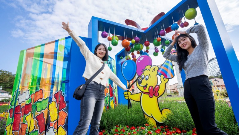 에버랜드와 하리보가 협업해 만든 '하리보 테마 가든' (에버랜드 제공)