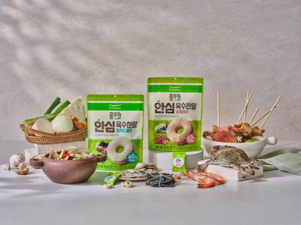 풀무원 '안심 육수한알' 출시. 코인형 간편 육수 2종 ‘멸치디포리’, ‘꽃게새우’