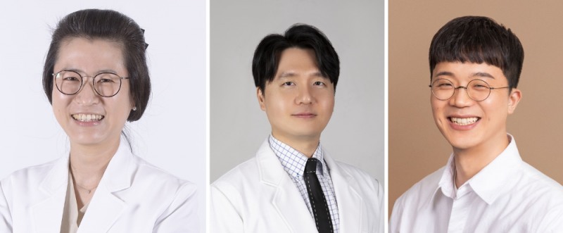 (왼쪽부터) 백양현 교수, 문상이 교수, 손민국 교수 (대웅 제공)