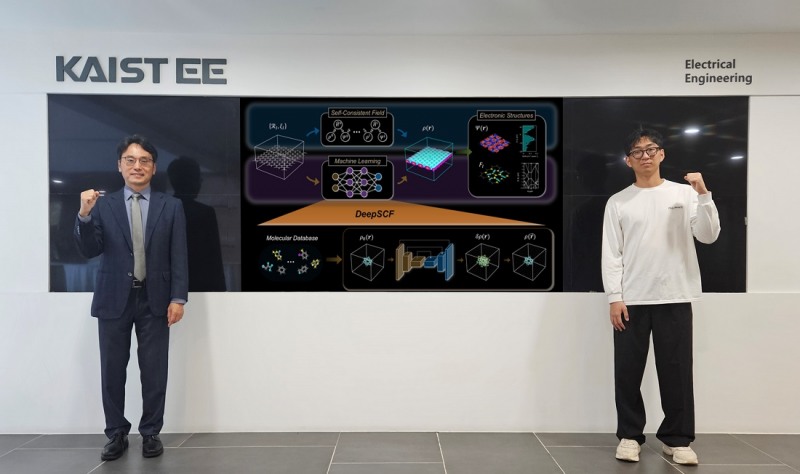 (왼쪽부터) KAIST 전기및전자공학부 김용훈 교수, 이룡규 박사과정