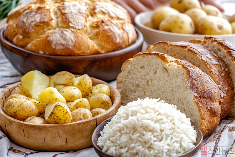 설사 증상이 있을 때 완화해 주는 음식을 먹으면 설사를 다스리는 데 좋다. (AI생성이미지)