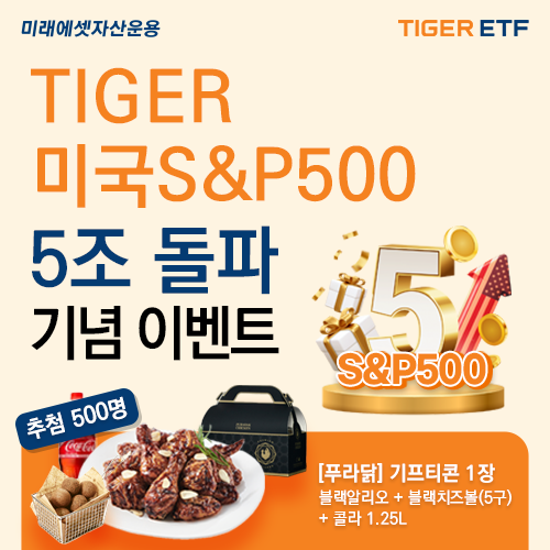 미래에셋, ‘TIGER 미국S&P500’ 국내상장 해외주식형 ETF 최초 순자산 5조원 돌파